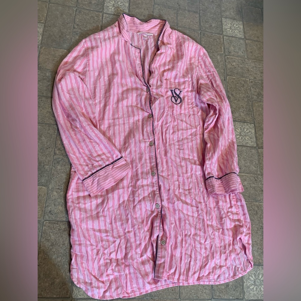 Victoria secret button down night gown